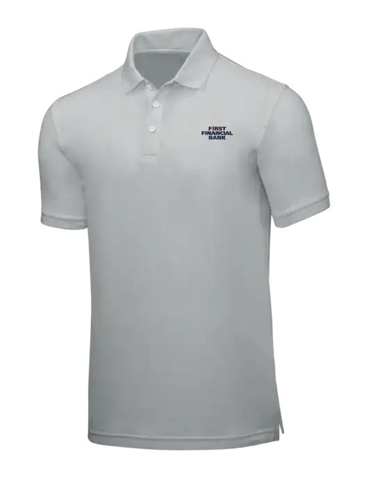 Light Grey Core Classic Pique w/First Financial Bank Logo
