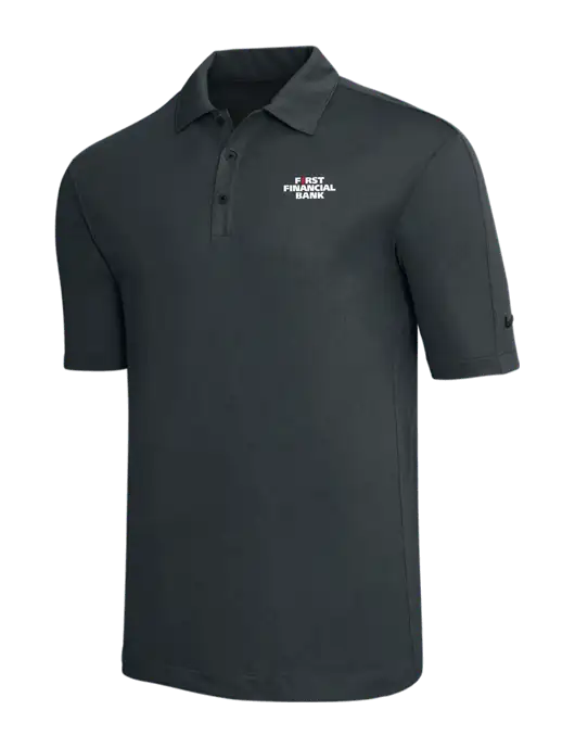 Nike Dark Grey Tech Sport Dri-FIT Polo w/First Financial Bank Logo