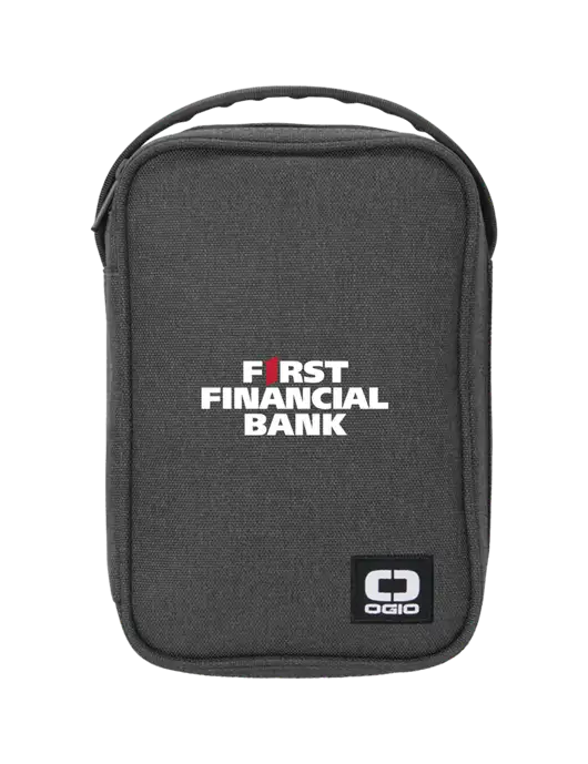OGIO Grey Vault Travel Organizer w/First Financial Bank Logo