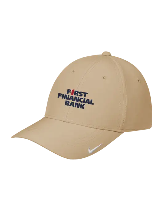 Nike Tan Dri-FIT Legacy Cap w/First Financial Bank Logo