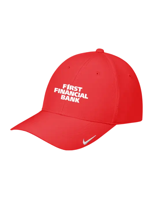 Nike Red Dri-FIT Legacy Cap w/First Financial Bank Logo