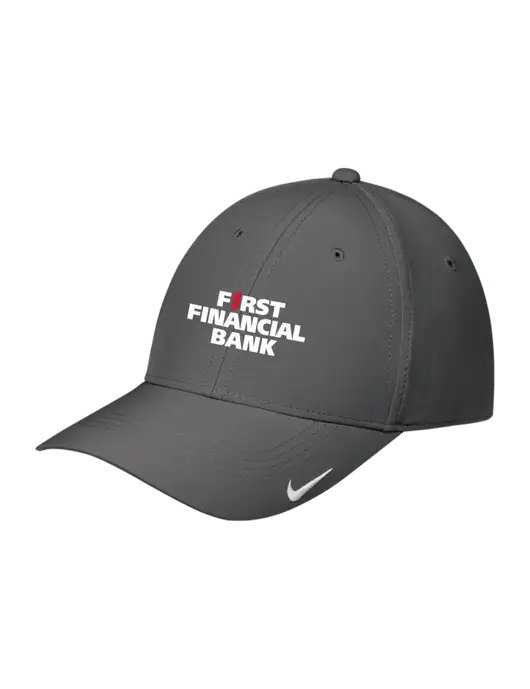 Nike Dark Grey Dri-FIT Legacy Cap w/First Financial Bank Logo