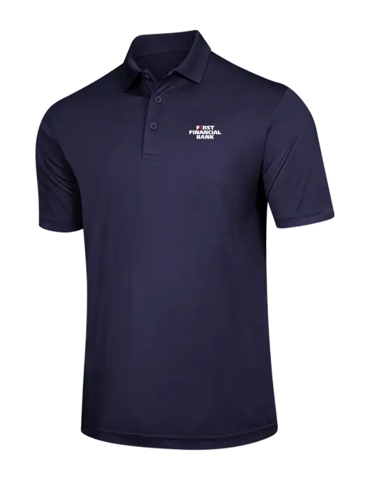Navy PosiCharge Competitor Polo w/First Financial Bank Logo