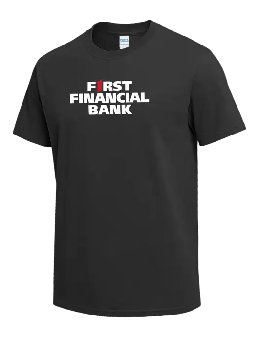 Charcoal Heavyweight 6.1 oz T-Shirt w/First Financial Bank Logo