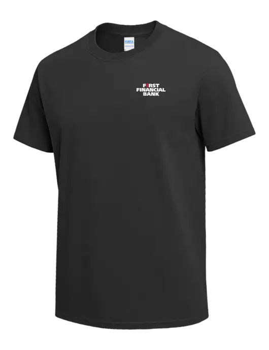 Charcoal Heavyweight 6.1 oz T-Shirt w/First Financial Bank Logo