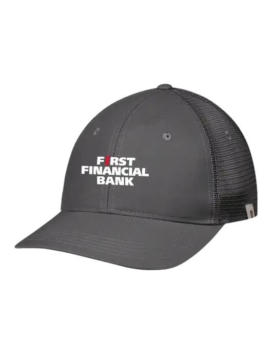 Carhartt Dark Grey Trucker Rugged Pro Series Cap w/First Financial Bank Logo