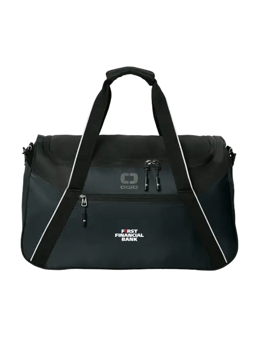 OGIO Black Inception Duffel w/First Financial Bank Logo