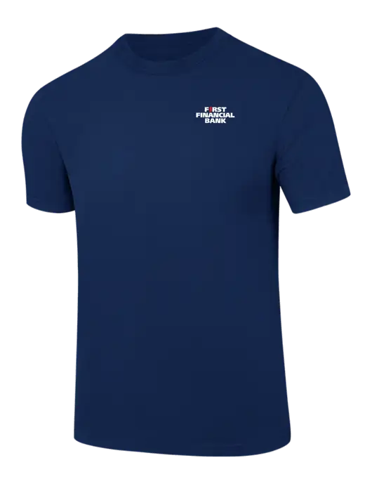Comfort Colors 6.1 oz Dark Navy Heavyweight Ring Spun T-Shirt w/First Financial Bank Logo