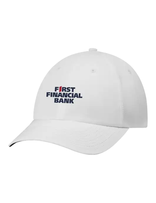 Richardson Relaxed Performance Lite White Cap w/First Financial Bank Logo
