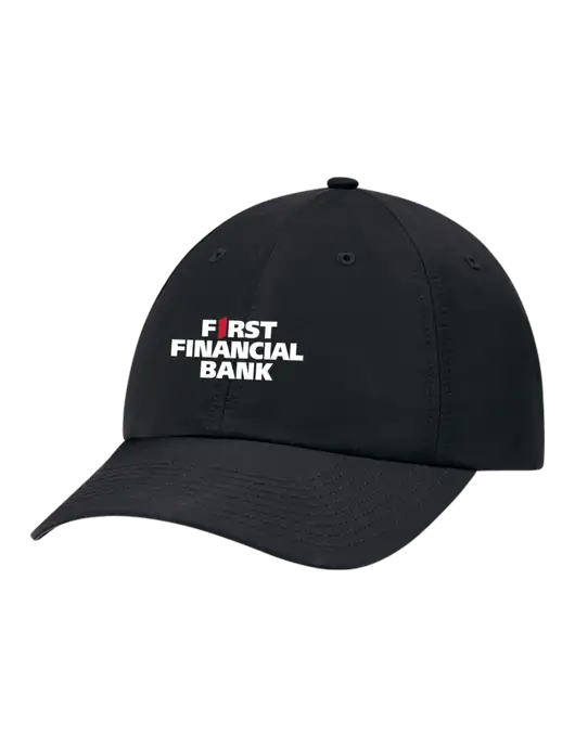 Richardson Relaxed Performance Lite Black Cap w/First Financial Bank Logo