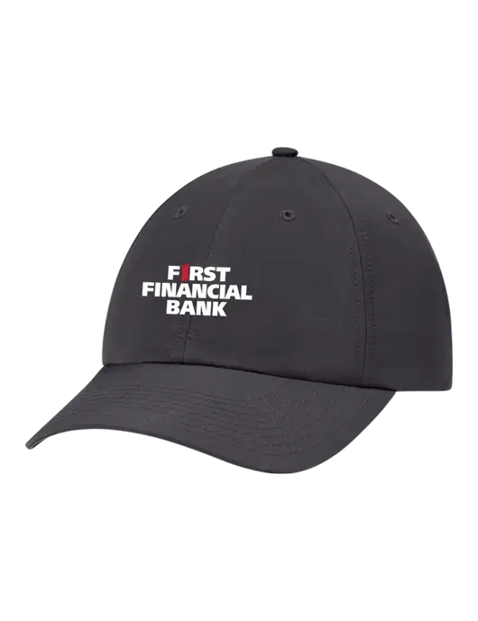Richardson Relaxed Performance Lite Dark Grey Cap w/First Financial Bank Logo