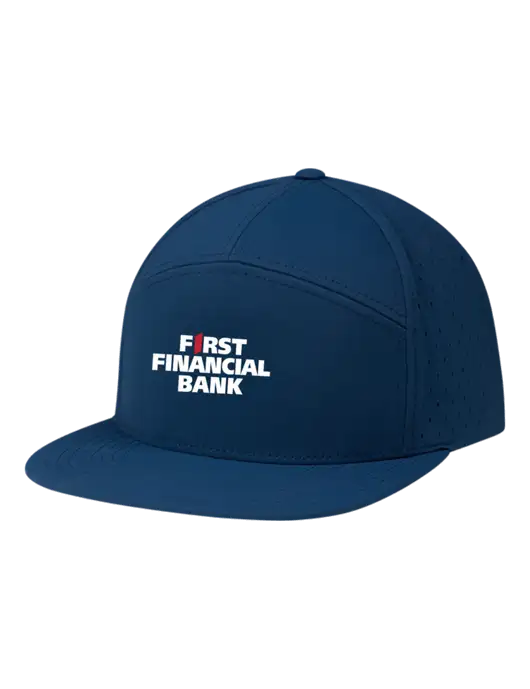 Richardson Light Navy Cannon Cap w/First Financial Bank Logo