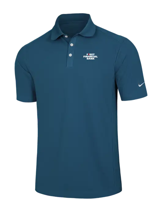 Nike Light Navy Dri-FIT Classic Polo w/First Financial Bank Logo