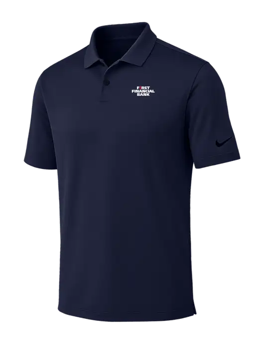 Nike Dark Navy Dri-FIT Vapor Polo w/First Financial Bank Logo