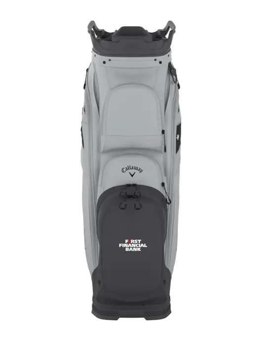 Callaway Org 14 Light Grey Golf Bag  w/First Financial Bank Logo