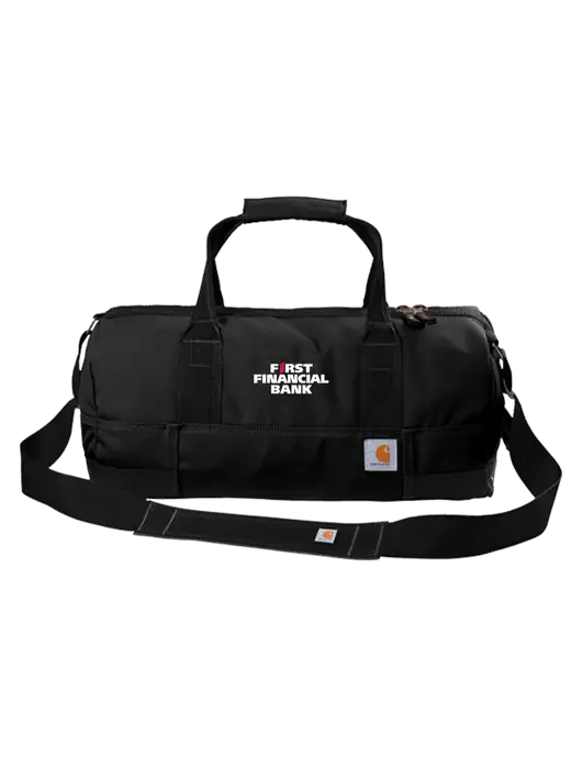 Carhartt Black Foundry Series 20” Duffel w/First Financial Bank Logo