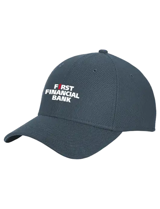New Era Diamond Era Dark Slate Stretch Cap w/First Financial Bank Logo