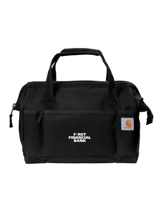Carhartt Foundry Series 14” Black Tool Bag w/First Financial Bank Logo