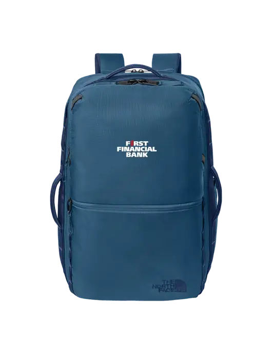 The North Face 35L Light Navy Travel Backpack w/First Financial Bank Logo