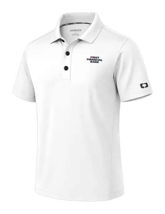 OGIO Envision White Polo w/First Financial Bank Logo
