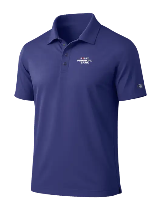 OGIO Linear Navy Polo w/First Financial Bank Logo