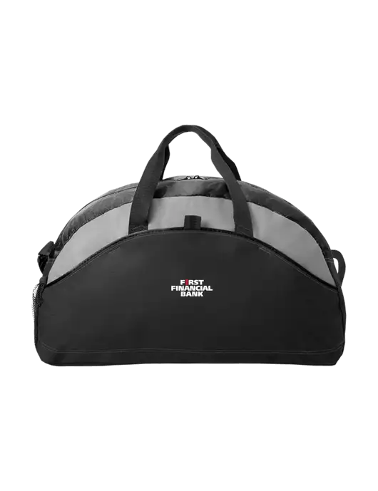 Medium Contrast Black Duffel w/First Financial Bank Logo