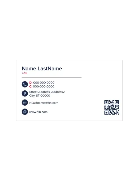 First Financial Bankshares Business Cards