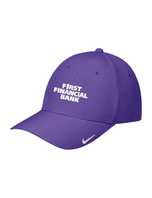 Nike Purple Dri-FIT Legacy Cap w/First Financial Bank Logo