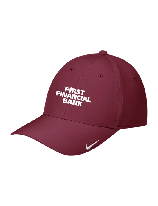 Nike Maroon Dri-FIT Legacy Cap w/First Financial Bank Logo
