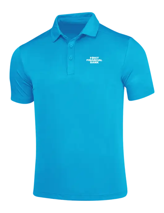 Sapphire Posi-UV Pro Polo w/First Financial Bank Logo