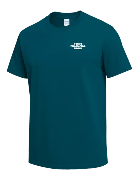 Dark Sapphire Heavyweight 6.1 oz T-Shirt w/First Financial Bank Logo