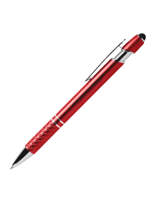 Valencia Red Stylus Pen - Black Ink w/First Financial Mortgage Logo