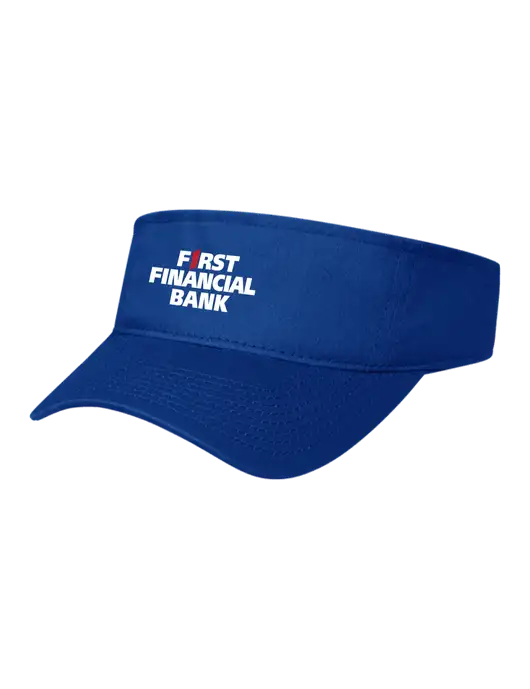 Royal Cap Visor w/First Financial Bank Logo