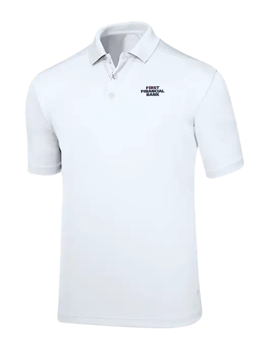 Callaway Core Bright White Performance Polo w/First Financial Bank Logo