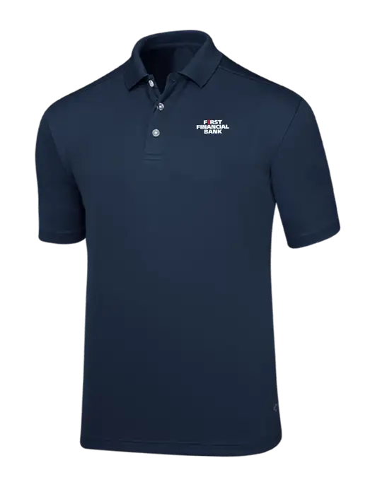 Callaway Core Navy Performance Polo w/First Financial Bank Logo