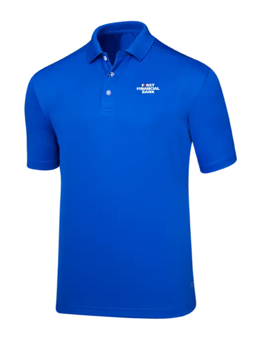 Callaway Core Royal Blue Performance Polo w/First Financial Bank Logo