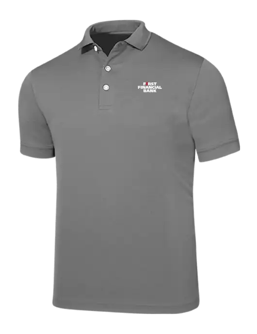 Callaway Ottoman Medium Grey Polo w/First Financial Bank Logo