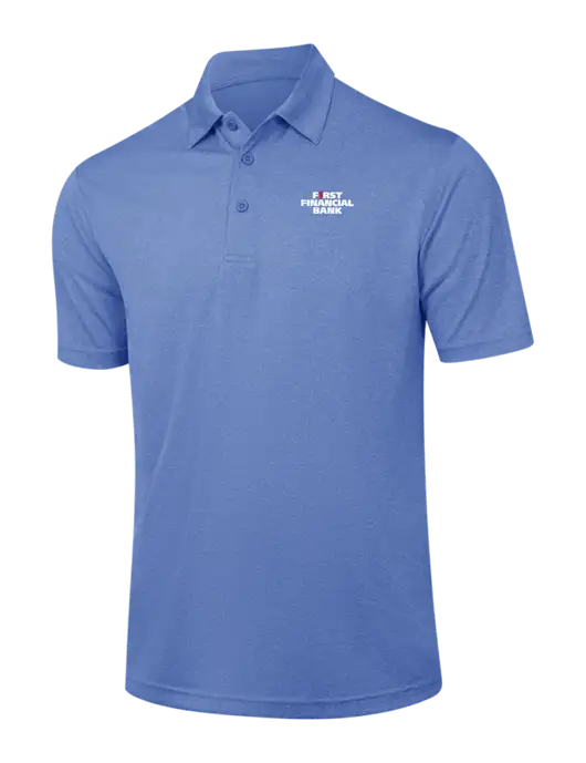 Royal Heather Contender Polo w/First Financial Bank Logo