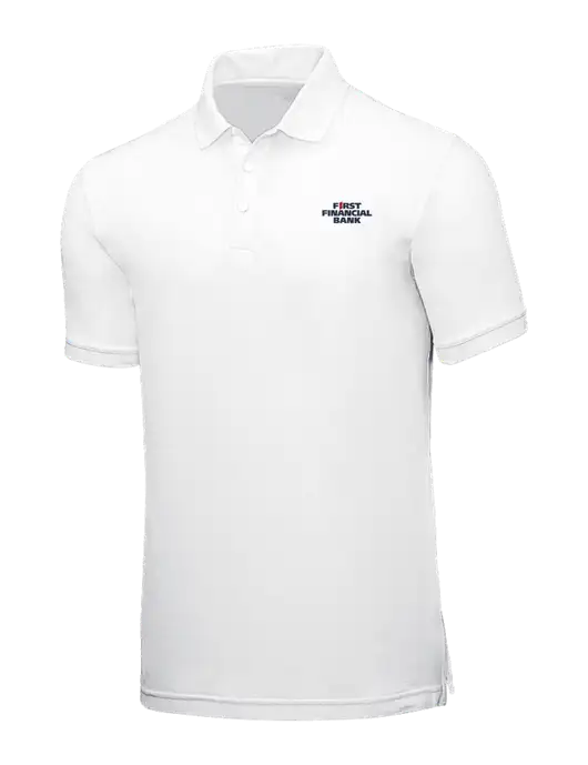 White Core Classic Pique w/First Financial Bank Logo