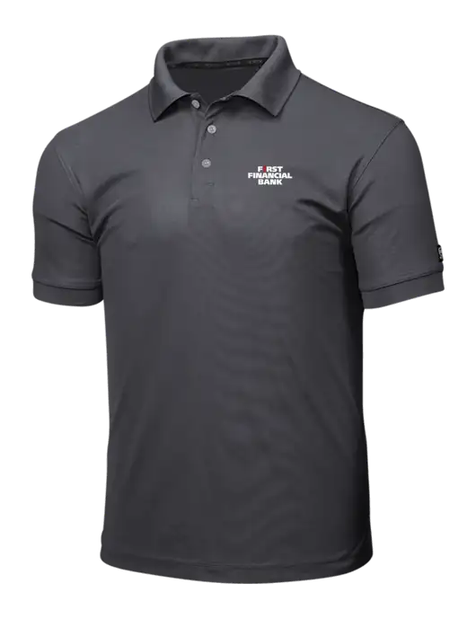OGIO Charcoal Grey Caliber 2.0 Polo w/First Financial Bank Logo