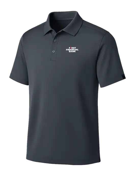 OGIO Dark Grey Framework Polo w/First Financial Bank Logo
