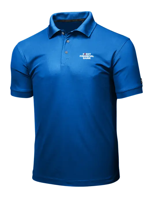 OGIO Royal Blue Caliber 2.0 Polo w/First Financial Bank Logo