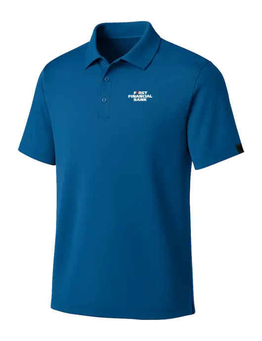 OGIO Royal Blue Framework Polo w/First Financial Bank Logo
