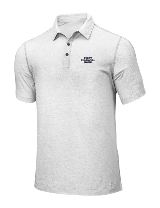 OGIO White ONYX Polo w/First Financial Bank Logo