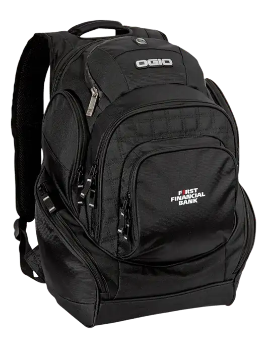 OGIO Black Mastermind Pack w/First Financial Bank Logo