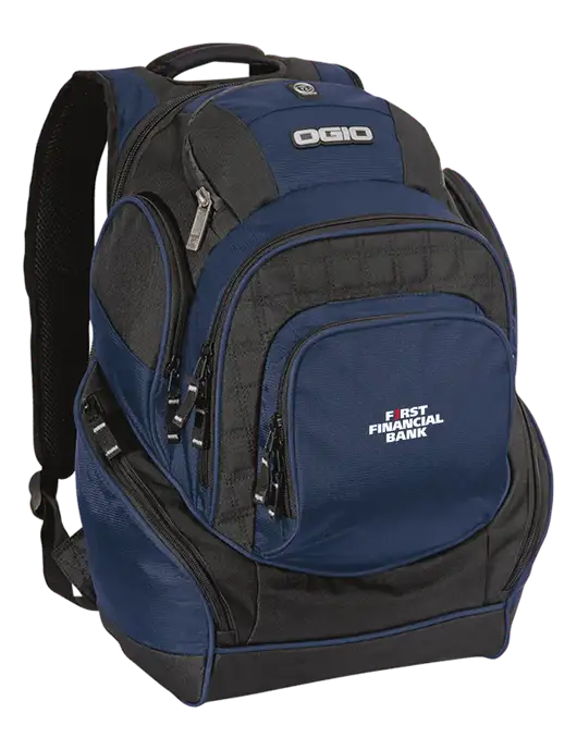 OGIO Navy Mastermind Pack w/First Financial Bank Logo