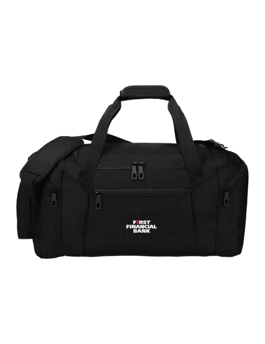 Slim & Lite Black Duffel    w/First Financial Bank Logo