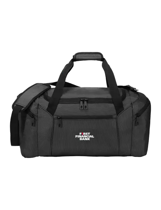 Slim & Lite Dark Grey Duffel    w/First Financial Bank Logo