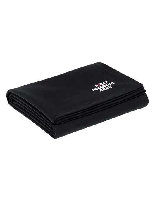 Recycled Black Blanket w/First Financial Bank Logo