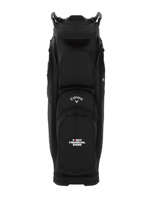 Callaway Org 14 Black Golf Bag  w/First Financial Bank Logo